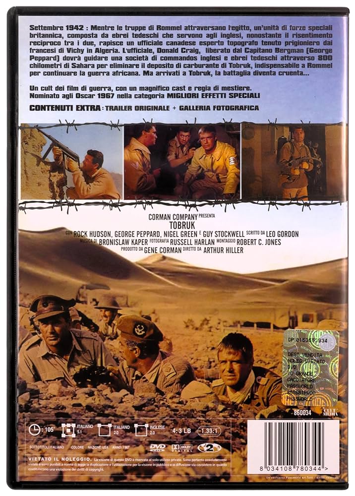 その他 Tobruk [DVD] Tobruk: Amazon.co.uk: Guy Stockwell, Nigel Green, Rock